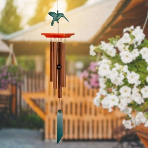 Woodstock Windchimes Woodstock Habitats Hummingbird, Wind Chimes For Outside, Wind Chimes For Garden, Patio, and Outdoor Decor, 25"L - 1 of 4