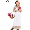HalloweenCostumes.com Kid's Prairie Girl Sustainable Materials Costume | Pioneer Costumes - 4 of 4