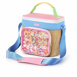Packed Party Woven Insulated Confetti Cooler Bag, Large Cute Stylish Adult Reusable Lunch Tote for Women, Great for Keeping Meals Cold or Hot at Work, - 1 of 4
