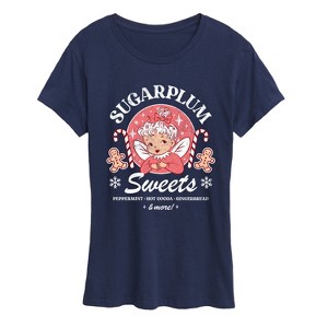Women's - Instant Message - Sugarplum Sweets Short Sleeve Graphic T-Shirt - 1 of 4