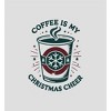 Coffee Is My Christmas Cheer Women's Crew Neck Short Sleeve Crop Tee - 2 of 3