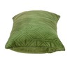 Parkland Collection,Aleta Transitional Quilted Olive Pillow - 3 of 4