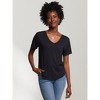 ABLE Women's Meghan Drapey V-Neck Tee - 2 of 4