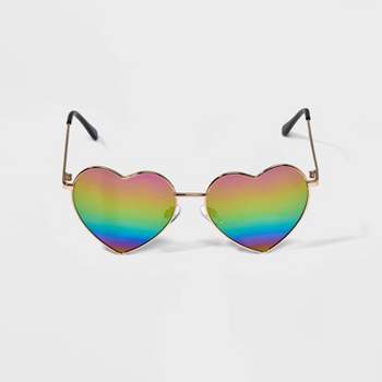 Kids' Heart Shaped Sunglasses - art class™ Gold