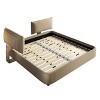 AENKYO King Size Platform Bed Frame with Movable Chenille Upholstered Headboard, Metal+Solid Wooden Slat Double Support - 3 of 4