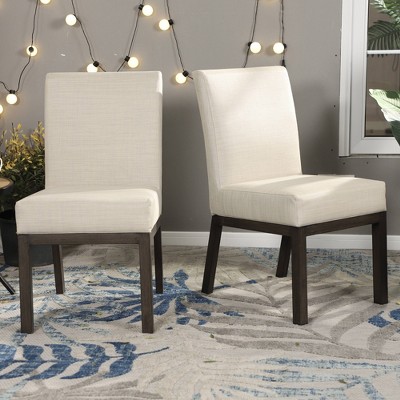 2pk Outdoor Dining Chairs with Metal Frame - Captiva Designs