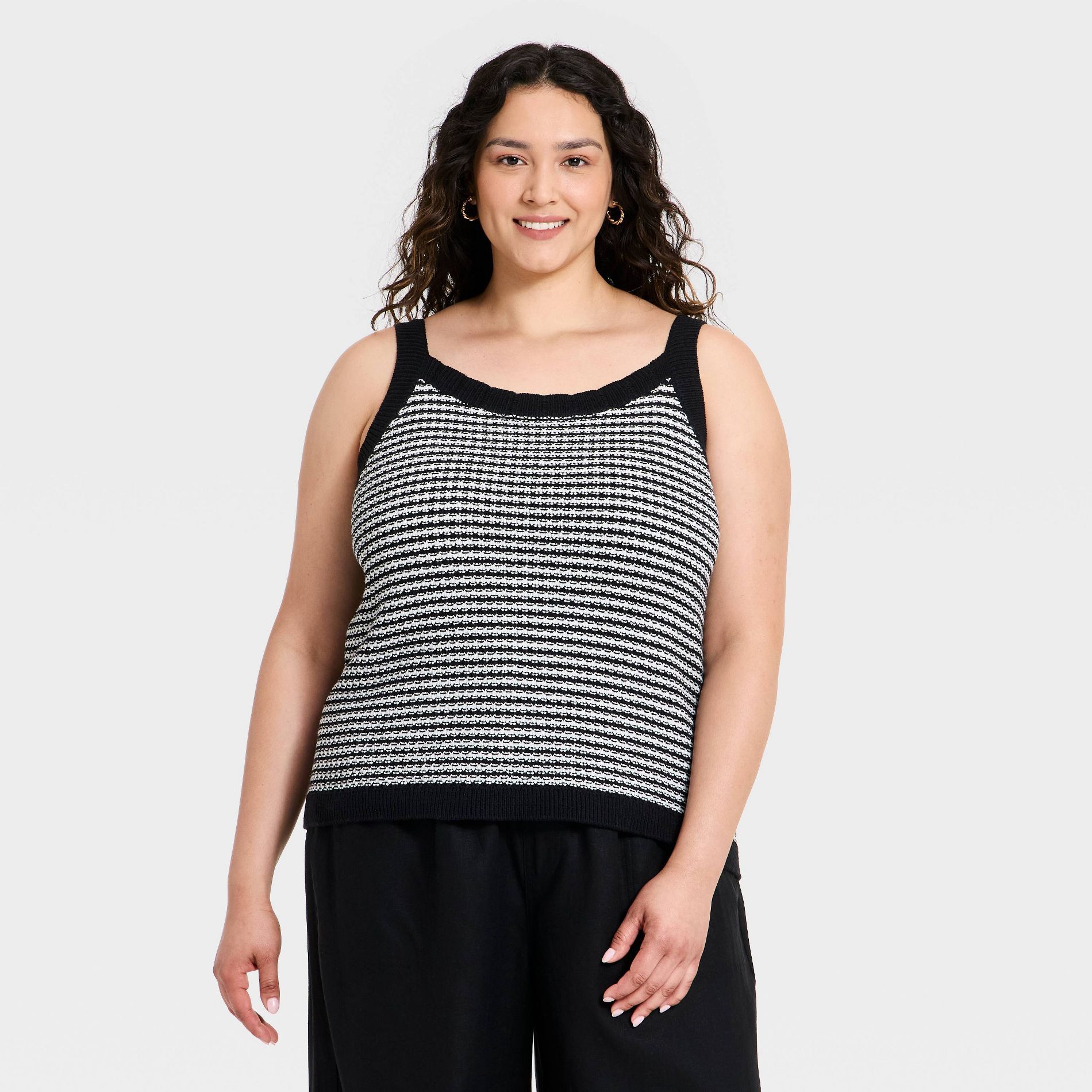 Women's Square Neck Sweater Tank - Ava & Viv™