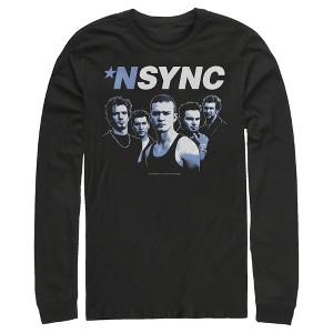 Men's NSYNC Attitude Pose Long Sleeve Shirt - 1 of 3