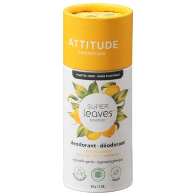 Attitude Deodorant Spr/lv Lemon 1 Each-3 OZ
