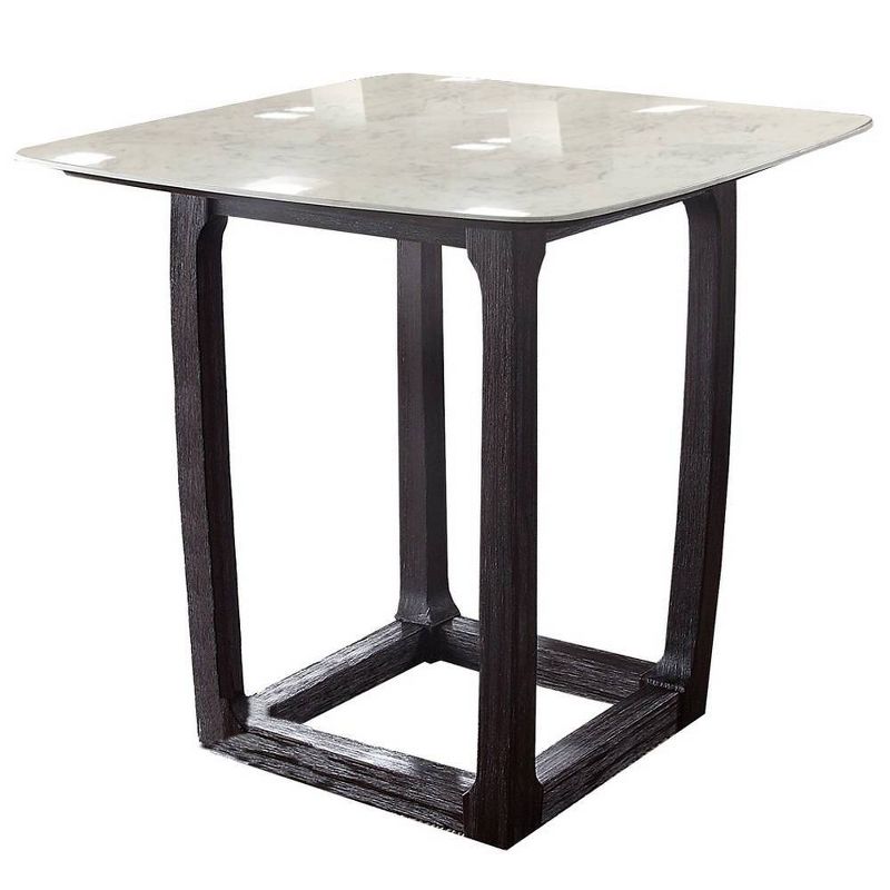 42&#34; Razo Dining Table Marble/Weathered Espresso - Acme Furniture, 3 of 8