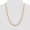 Black Bow Jewelry 4.75mm 14k Gold Tri-Color Solid Fancy Pave Anchor Chain Necklace - 3 of 4
