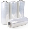 PSBM 1 Roll 19.7 in. x 5000 Ft. x 76 Gauge Clear Cast Hand Machine Stretch Wrap - 3 of 4