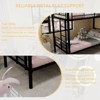 NicBex Twin/Twin Sturdy Metal Floor Bunk Beds with Ladder&Full Length Guardrails,Heavy Duty Bunkbeds for Teens&Adults,Noise-Reduced,350lbs Max - 4 of 4