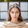 Unique Bargains Women's Gold Thread Yarn Headband 1 Pc - 2 of 4