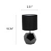 Creekwood Home Sleek Stylish Modern Geometric Table Lamp Black - 3 of 4