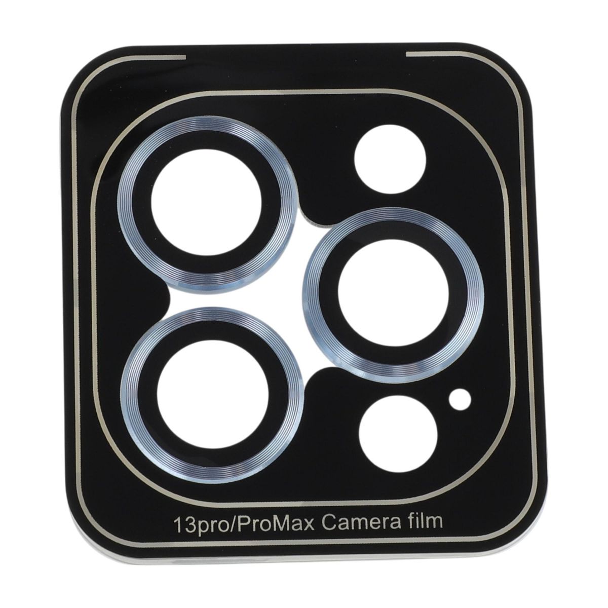 Unique Bargains Lens Cover 5H Glossy Camera Protector for IPhone13 Pro/13 Pro Max with Alignment Tool & CD Pattern Glass Blue 1Pcs