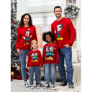 PATPAT Stitch Family Matching Christmas Sweatshirt Long Sleeve Pullover Sweatshirt for Family - 1 of 2