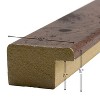 Craig Frames Dark Brown Walnut Rustic Pine Picture Frame, Matted - 3 of 3