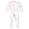Touched by Nature Infant Organic Cotton Zipper Sleep and Play 3pk, Gray Woodland - 4 of 4