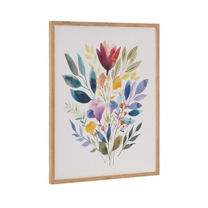 Kate & Laurel All Things Decor 16"x20" Gallery Jewel Tone Botanical Watercolor Bouquet Print by The Creative Bunch Studio Natural - 1 of 4