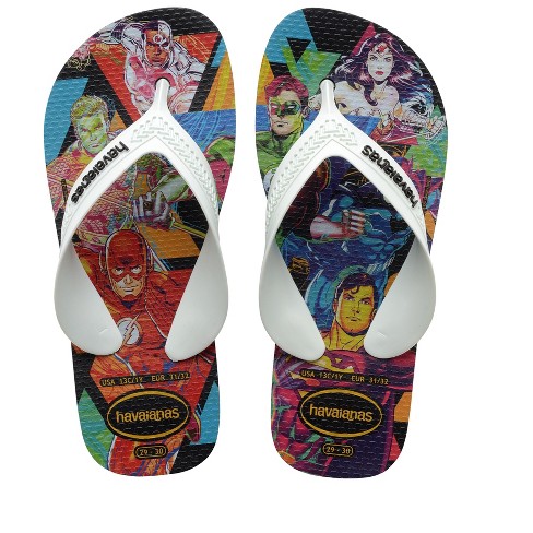 Havaianas Kids Max Heros Justice League Flip Flop Sandals, Size 13/1 Youth  : Target