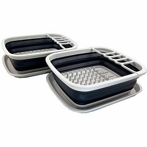 SAMMART 8L (2.11Gallons) Collapsible Dish Drainer with Drainer Board - 1 of 4