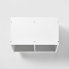 Stackable Laminate 2-Compartment Bin White - Pillowfort™ - image 4 of 4