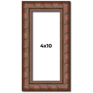 PosterPalooza | 4x10 Modern Bamboo Picture Frame, UV Acrylic, 5 Finishes - 1 of 4