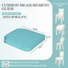 Aoodor Outdoor Dining Chair Cushions Set of 4, Waterproof Patio Furniture Seat Cushions, Outdoor Chair Pads with Ties - 3 of 4