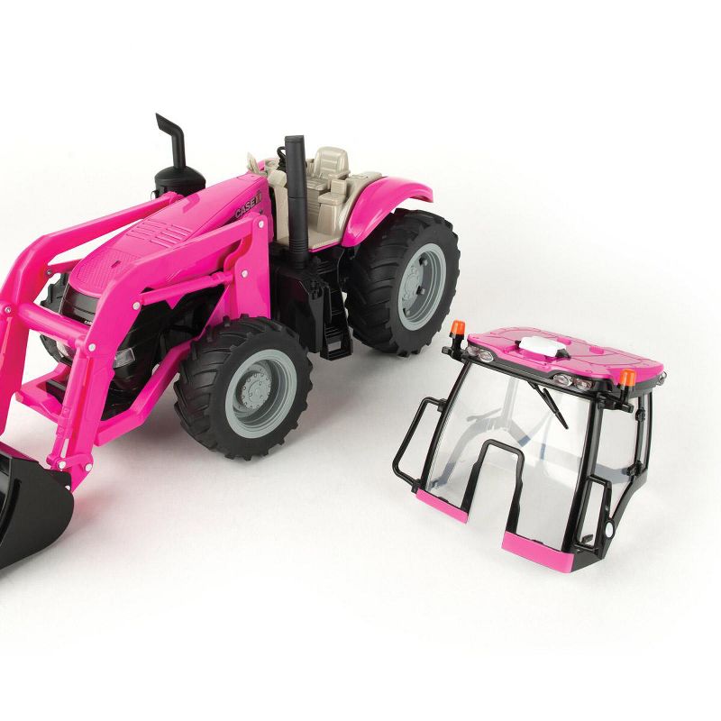 1/16 Big Farm Case IH Magnum PINK Tractor with Loader and Lights & Sounds, 47430, 5 of 9