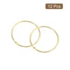 Unique Bargains Carbon Steel Loose Leaf Binder Snap Shower Curtain Rings 12 Pcs - 3 of 4