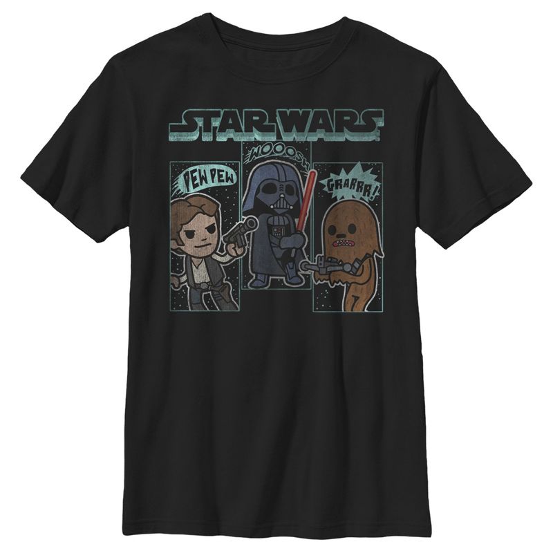 Boy's Star Wars Cartoon Sounds T-Shirt, 1 of 5
