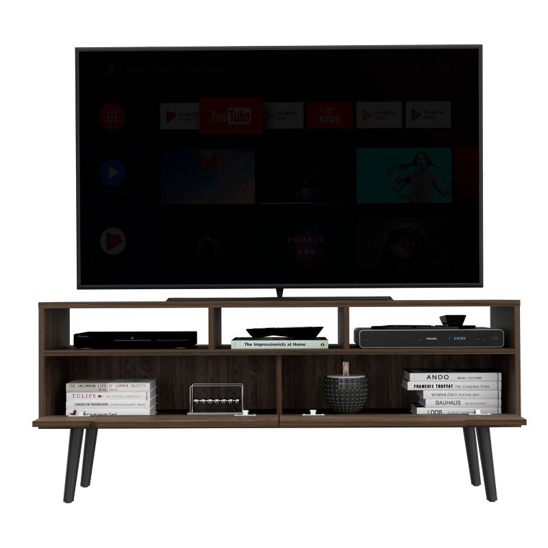 Santa Fe TV Stand for TVs up to 55&#34; Walnut - Boahaus, 4 of 5
