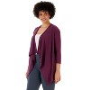 Rekucci Curvy Woman Travel in Style  Open Front Throw Over Jacket – Cozy, Versatile & Travel Friendly - 2 of 4