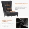 Bekrvio Leather Dining Room Chairs, Set of 4 - 3 of 4