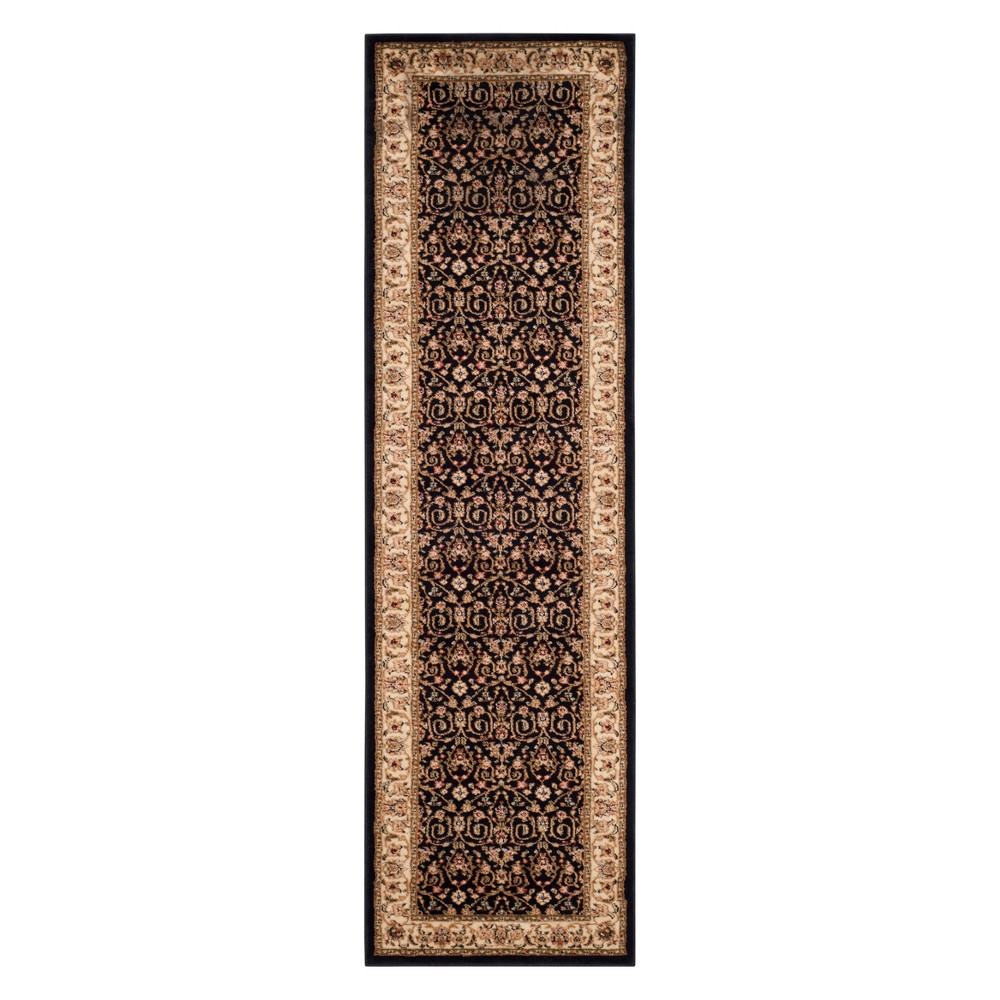  Runner Shanna Floral Accent Rug Black/Ivory