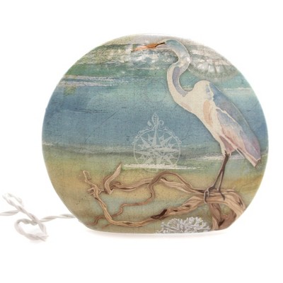 Stony Creek 6.25 In Seagull Lighted Glass Vase Beach Nautical Breeze Novelty Sculpture Lights