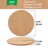 Itopfox 4 Pack High Density Cork Coasters, Heat Resistant Multifunctional Round Trivets for Kitchen, Tabletop Protection - 2 of 4