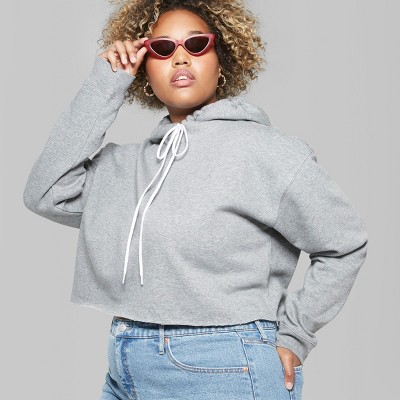 plus size cropped sweatshirts