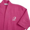Personalization Mall Embroidered Waffle Weave Robe - Hot Pink - 2 of 4