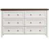 NicBex Farmhouse 6 Drawers Dresser for Bedroom,Wood Rustic Wide Chest of Drawers for Bedroom,Living Room,Entry and Hallway - 2 of 4
