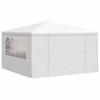 vidaXL Party Tent White Polyethylene 13.1 x 13.1 ft - 2 of 2