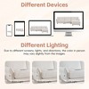 YOOCOZZ Chenille Sectional Sofa with Charging Ports, Petal Armrest Design and Movable Ottoman, 4 Seats - 3 of 4