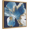Amanti Art Liquid Enigma I (Abstract Blue Flower) by Eva Watts Canvas Wall Art Print Framed 16 x 16-in. - 2 of 4