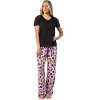 Sesame Street Women's Character Heart Heads Elmo Sleep Pajama Pants Pink - 2 of 4