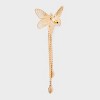 Butterfly Linear and Stud Earring Set 2pc - Wild Fable™ Gold - 3 of 3