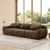 114'' Plush Modular Sectional Sofa with Ottoman, Throw Pillows and Full-Compression Vacuum Packaging - 3 of 4