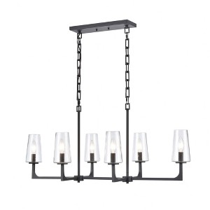 Elk Home Fitzroy 6 - Light Chandelier in  Matte Black - 1 of 1