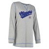 NBA Los Angeles Clippers Women's Gray Long Sleeve Team Slugger Crew Neck T-Shirt - image 3 of 4