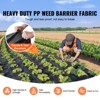 VEVOR 4FTx250FT Premium Heavy Duty Weed Barrier Landscape Fabric, 5OZ Woven Geotextile Fabric Under Gravel, High Permeability - 3 of 4